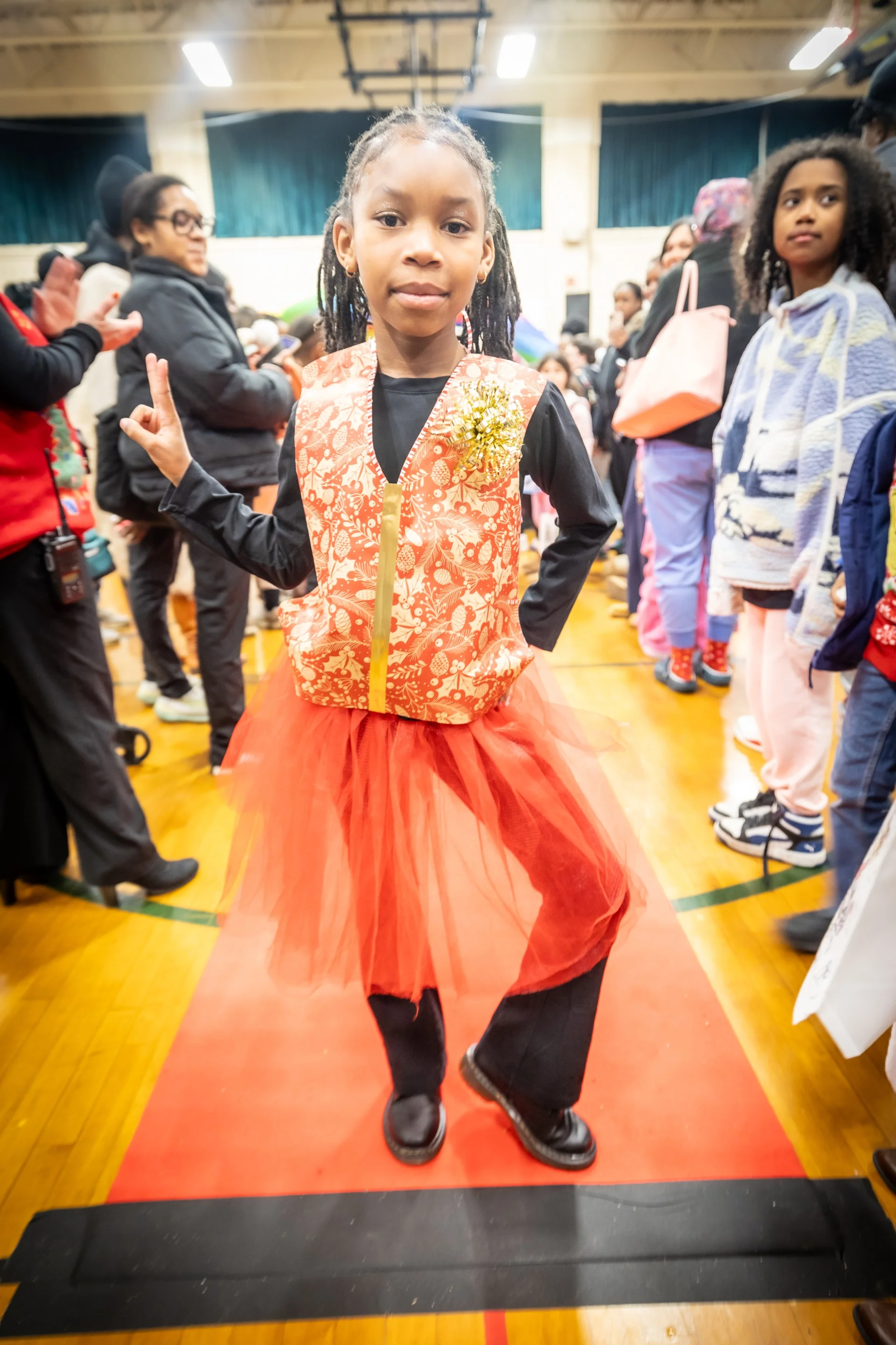 Winter Fair fashion show student participant